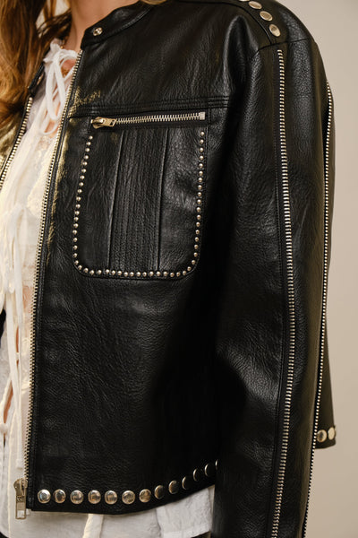 Biker Babe Faux Leather Jacket