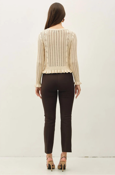 Matilda Crochet Knit Cardigan