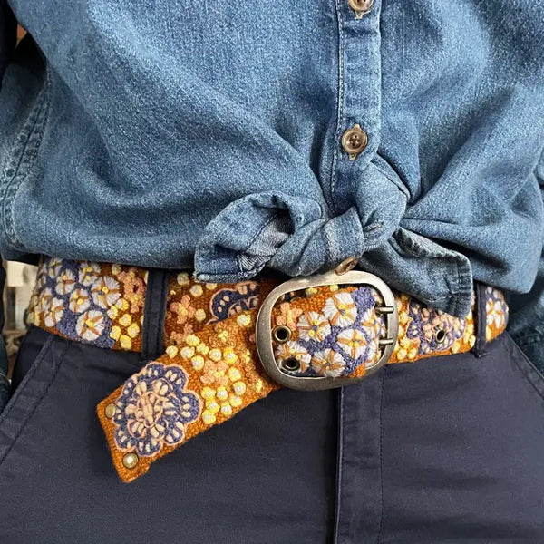Embroidered Wool Belts