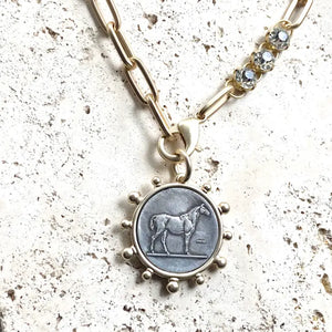 Reed Horse Coin Necklace