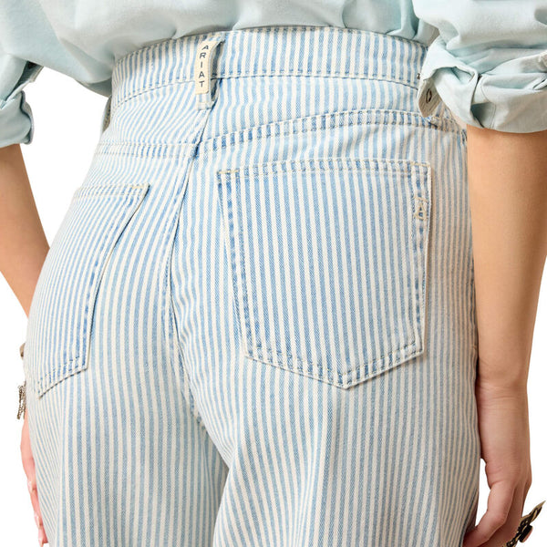 Ariat Ticking Stripe Wide Leg Jeans