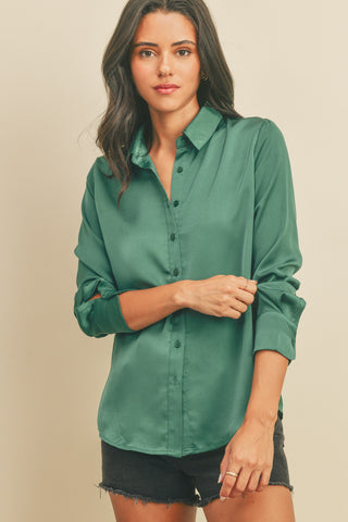 Forest Satin Blouse