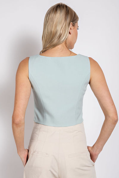 Mint Fitted Vest