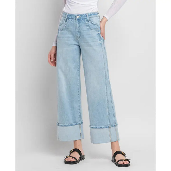 Cuffed Baggy Jeans