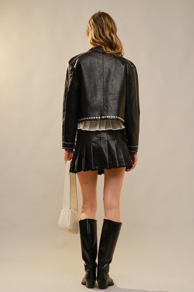 Biker Babe Faux Leather Jacket