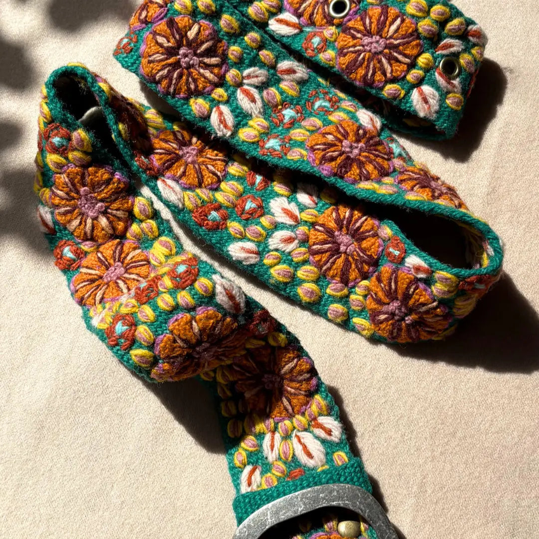 Embroidered Wool Belts