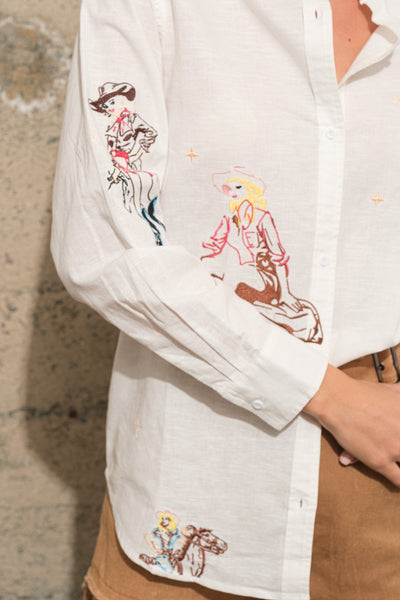 Embroidered Cowgirl Blouse