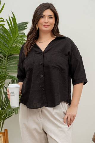 Black Gauze Top