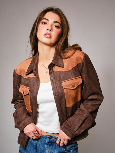 Tobie Faux Suede Jacket