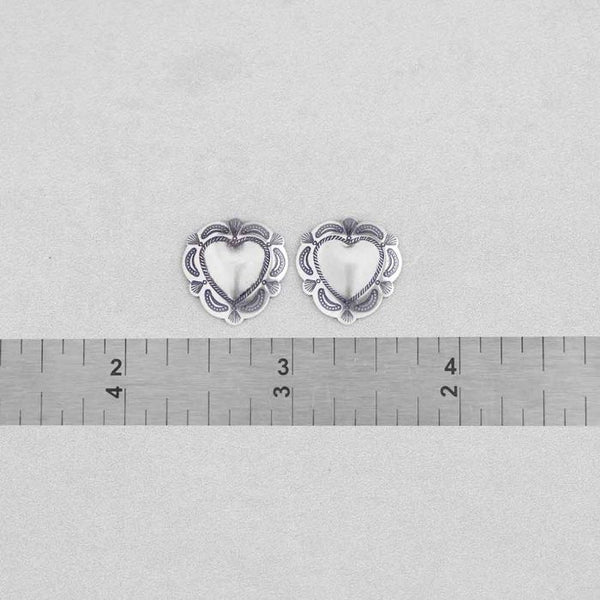 Sterling Silver Heart Earrrings