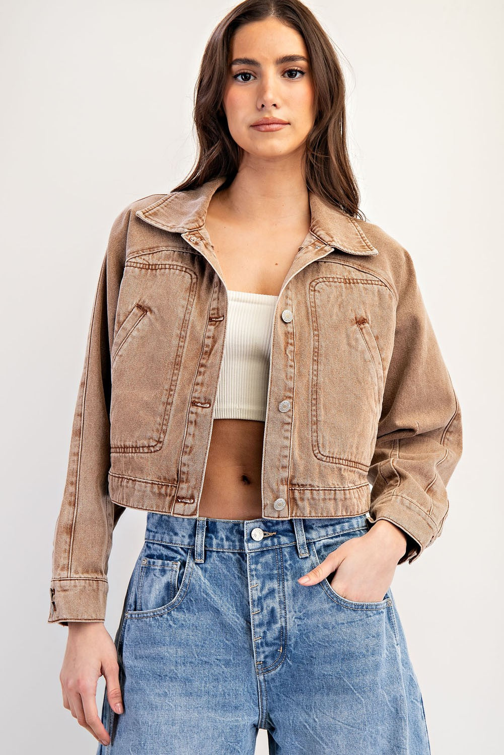 Hazelnut Denim Jacket