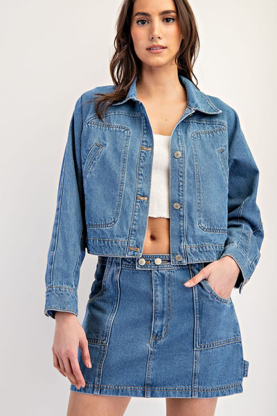 Cropped Denim Jacket