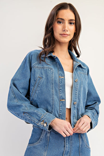 Cropped Denim Jacket