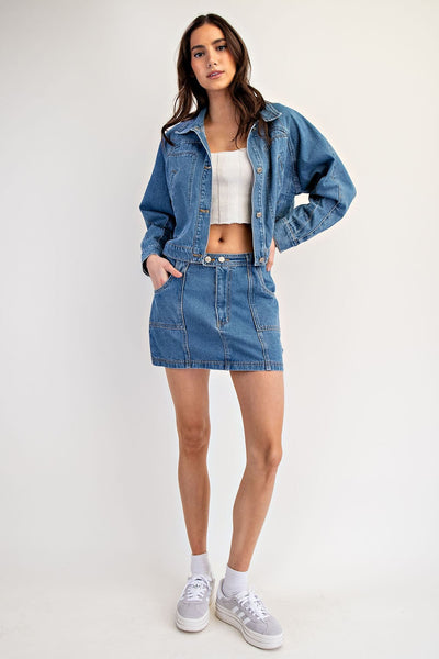 Cropped Denim Jacket