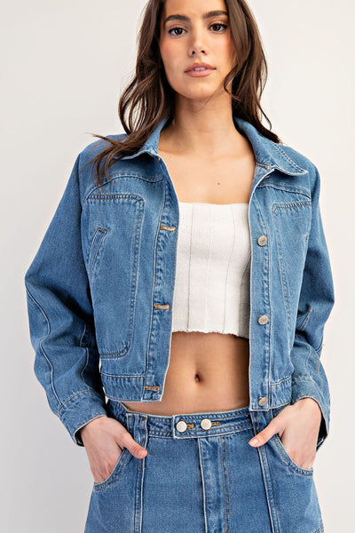 Cropped Denim Jacket