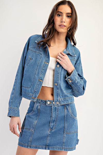 Cropped Denim Jacket