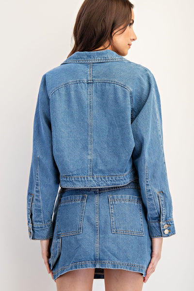 Cropped Denim Jacket