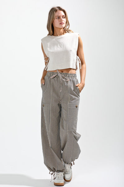 Ticking Stripe Jeans