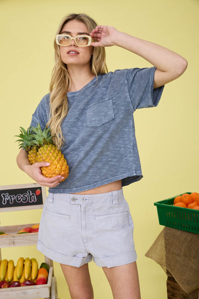 Ash Blue Tee