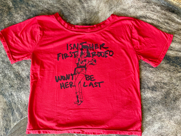 "Won't Be Her Last Rodeo" Cowgirl Graphic Tee