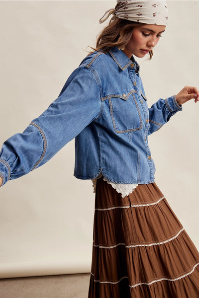 Sally Jo Denim Shacket