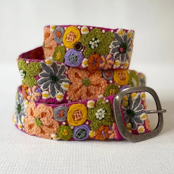 Embroidered Wool Belts