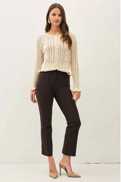 Matilda Crochet Knit Cardigan