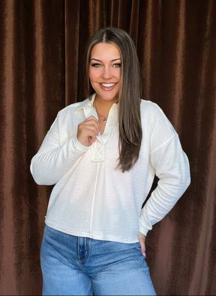 Della Exposed Seam Polo
