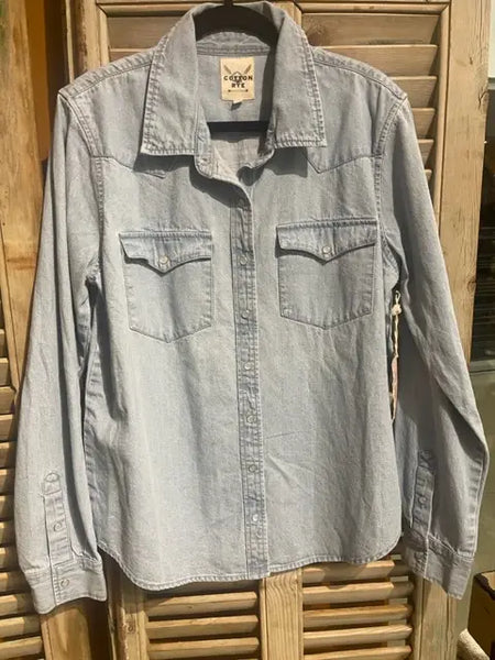 Wickenburg Embroidered Denim Shirt