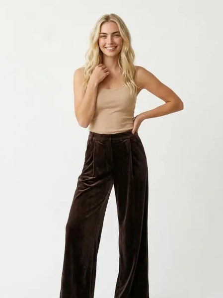 Cocoa Velvet Trousers