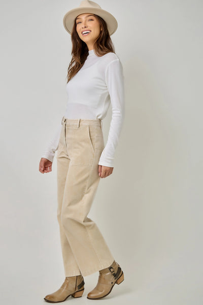 Washed Corduroy Pants