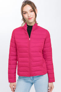 Hot Pink Puffer Jacket