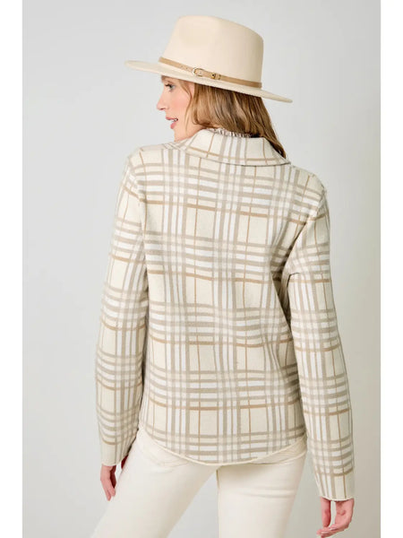 Patterned Sweater Jacket