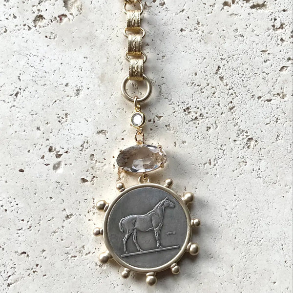 Parson Gold Horse Coin Necklace