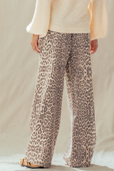 Cotton Leopard Pants