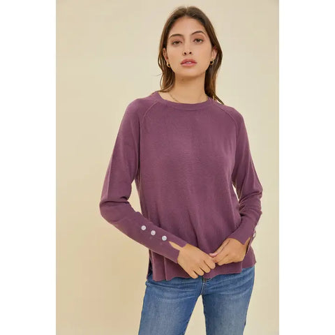 Plum Knit Sweater