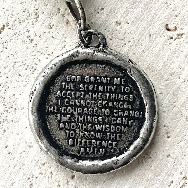 Cross with Serenity Prayer Necklace