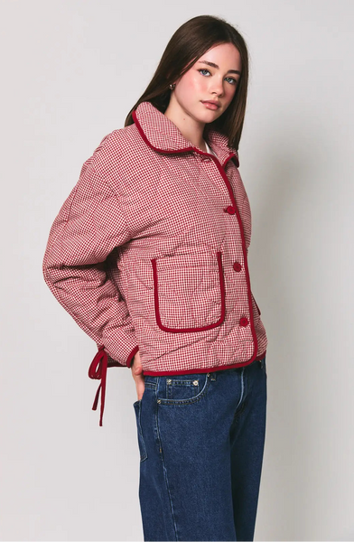 Annie Gingham Jacket