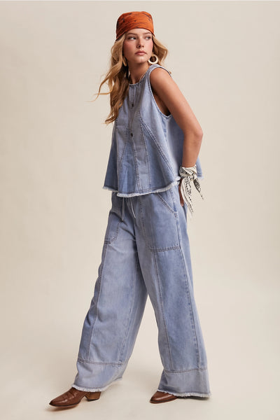 Cloud Wash Denim Set