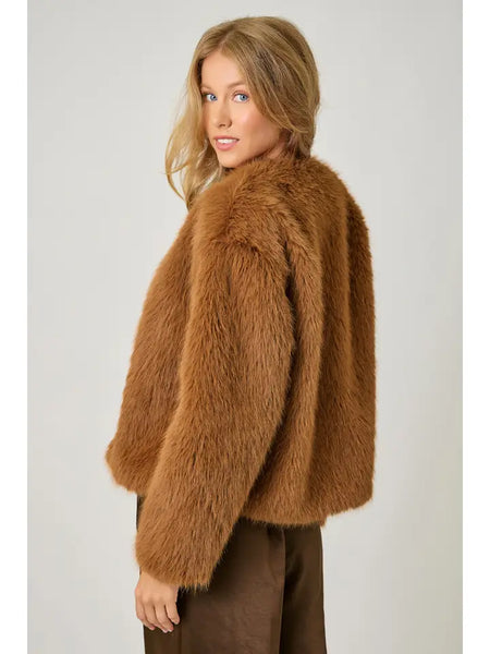 Spicy Latte Faux Fur Jacket