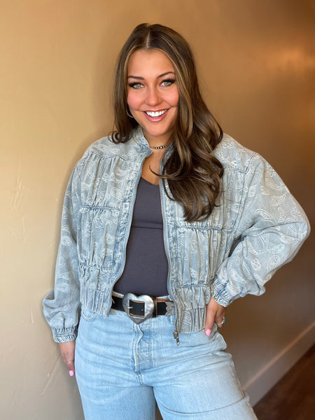 Denim Bomber Jacket
