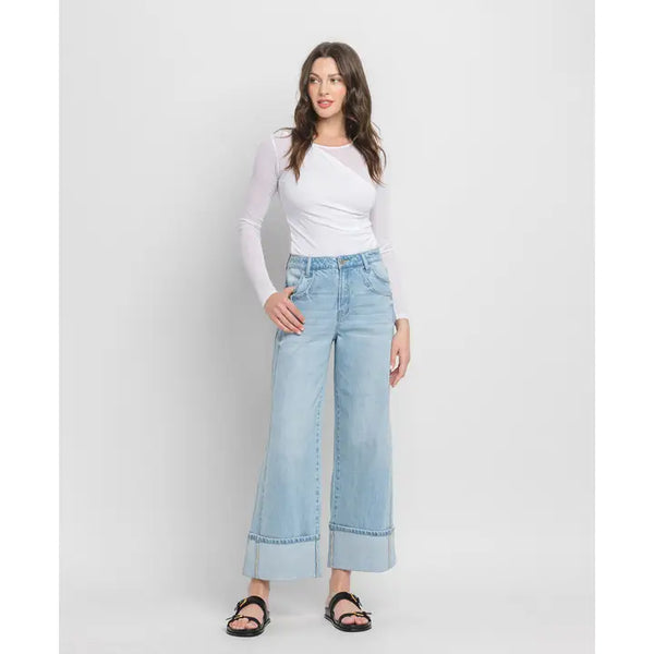 Cuffed Baggy Jeans