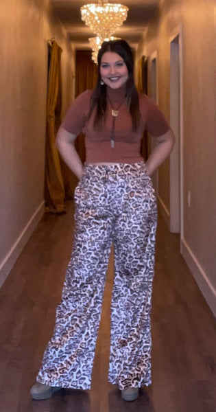 Velvet Cheetah Trouser Pants