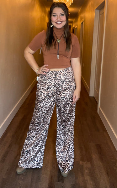 Velvet Cheetah Trouser Pants