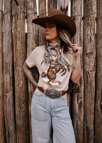 Brown Bronc Graphic Tee