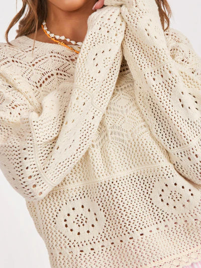 Ada Crochet Pullover Top