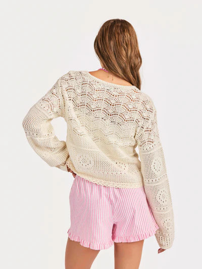Ada Crochet Pullover Top
