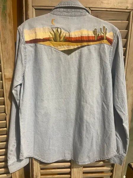 Wickenburg Embroidered Denim Shirt