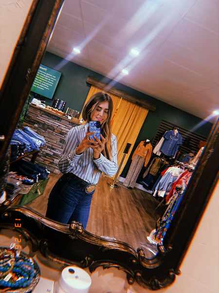 Ariat Kirby Pro Green Stripe Shirt