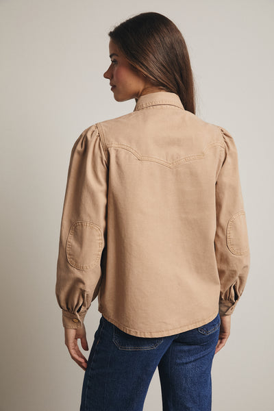 Brinley Tan Denim Shirt